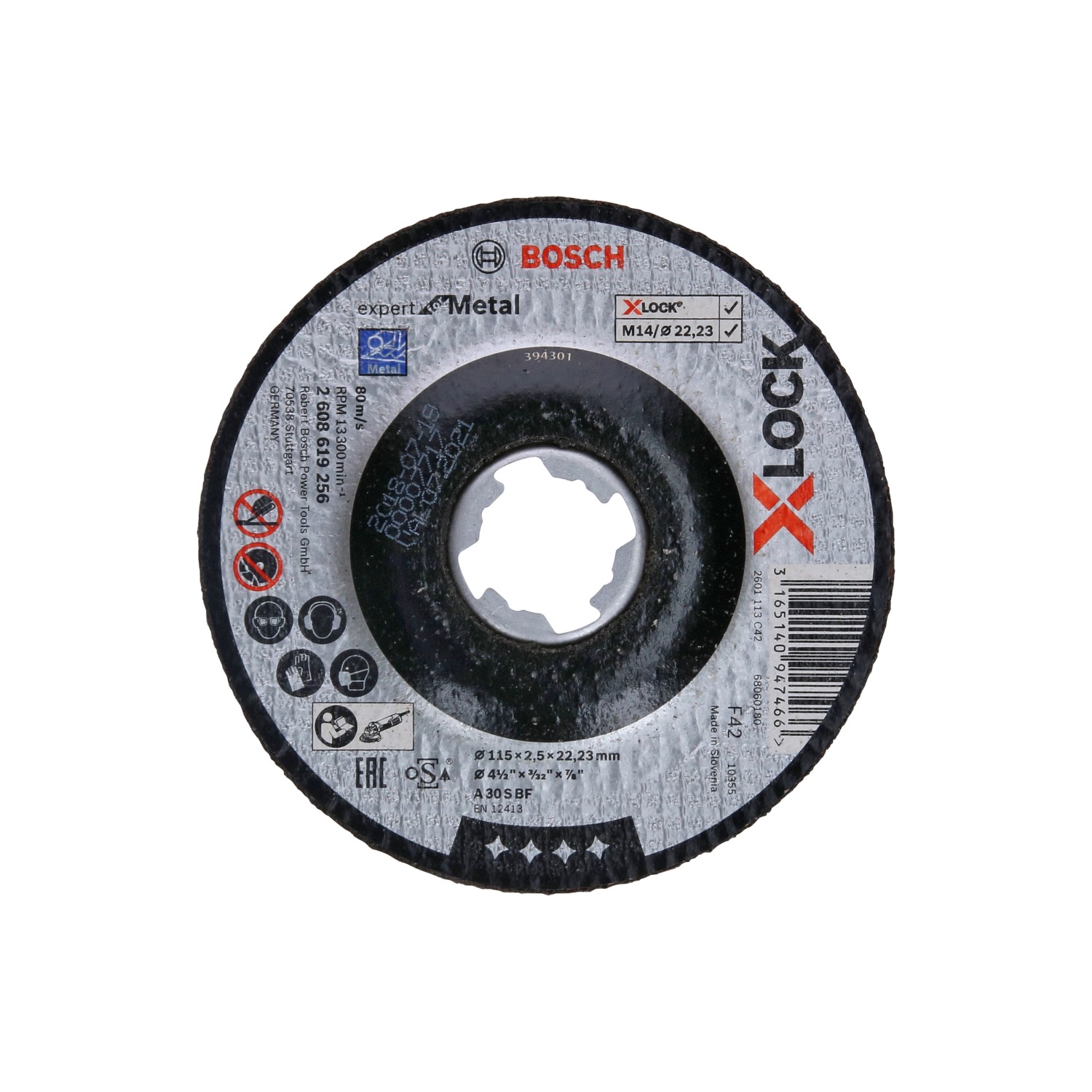 Bosch Trennscheibe X-Lock Metall 115 mm x 2,5 mm x 22,23 mm Bosch Trennscheibe X-Lock Metall 115 mm x 2,5 mm x 22,23 mm von Bosch PRO