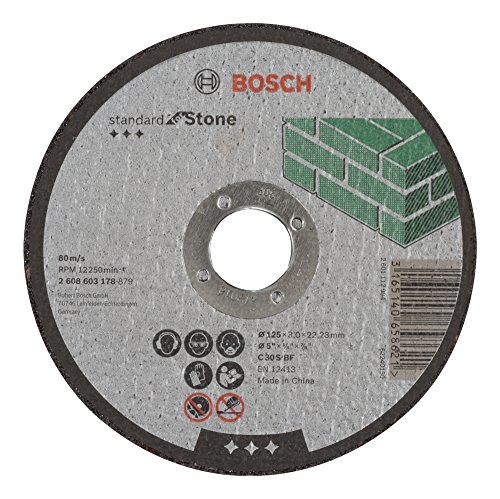 Bosch Professional 1x Trennscheibe Gerade Standard for Stone (Stein, C 30 S BF, Ø 125 mm, 3.0 mm, Zubehör Winkelchleifer) von Bosch Professional