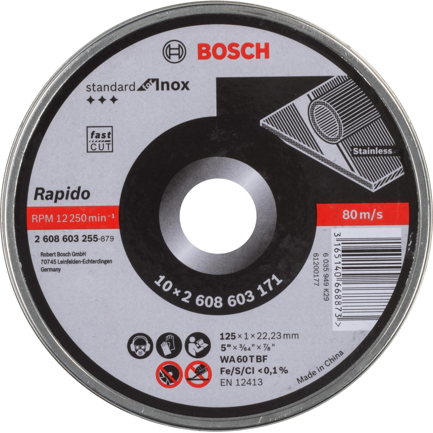 Bosch Trennscheiben 10x125 Inox Bosch Trennscheiben 10x125 Inox von Bosch PRO