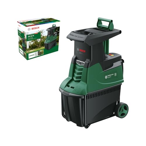 Bosch Turbinenhäcksler AXT 25 TC (2.500 W; geeignet für Holz und harte Gartenabfälle; integrierte Fangbox 53 l; in Karton) von Bosch
