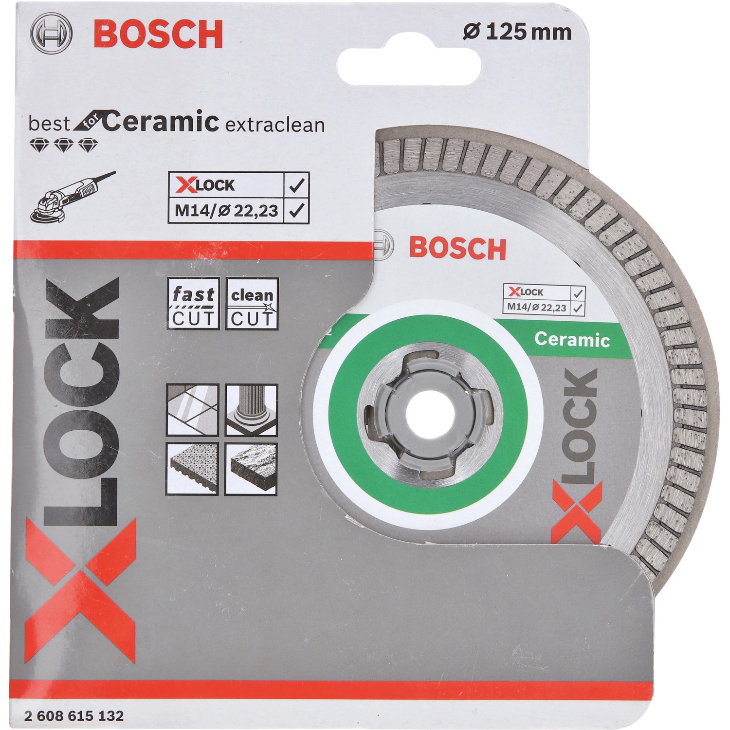 Bosch X-Lock Diamanttrennscheibe Best for Ceramic Extra Clean Turbo Ø 125 mm Bosch X-Lock Diamanttrennscheibe Best for Ceramic Extra Clean Turbo Ø 125 mm von Bosch PRO