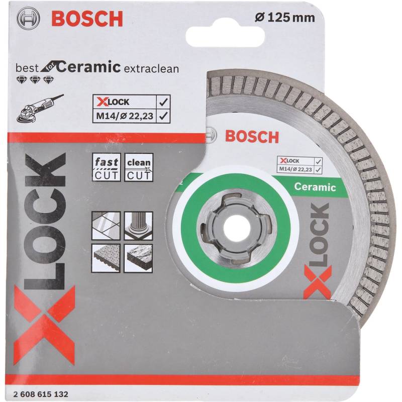 Bosch X-Lock Diamanttrennscheibe Best for Ceramic Extra Clean Turbo Ø 125 mm von Bosch PRO