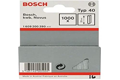 Bosch Professional 1000x Stift Typ 40 (für Natürliche Materialien, Teppich, 23 mm, Zubehör Tacker) von Bosch Accessories