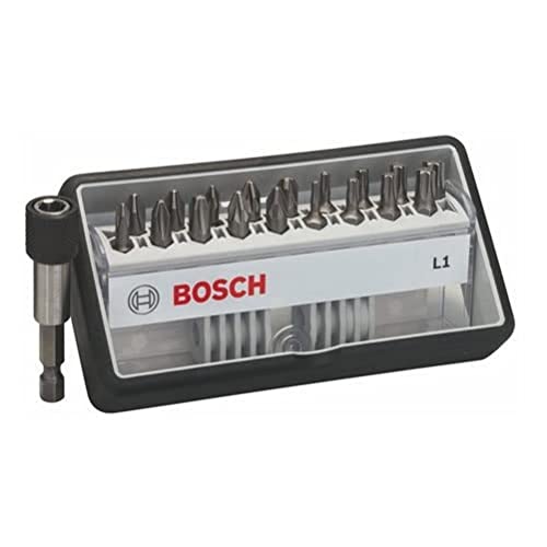 Bosch Professional 18+1tlg. Schrauberbit-Set Extra Hart für Phillips-Kreuzschlitz-, Pozidriv-Kreuzschlitz- und Innen-Torx-Schrauben von Bosch Accessories