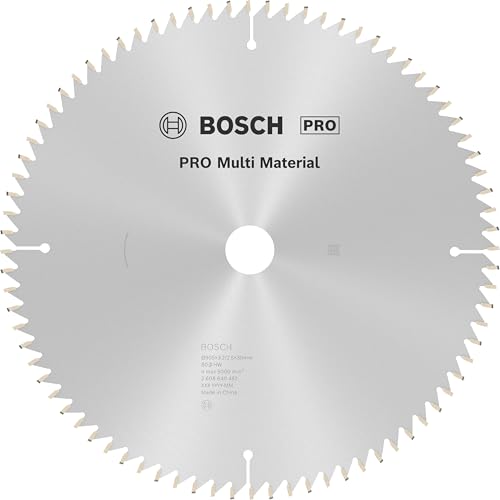 Bosch 1x PRO Multi Material Kreissägeblatt für Kabel-Kapp‑ und Gehrungssägen (für Aluminium, Kunststoff, Ø mm, Professional Zubehör Kapp- und Gehrungskreissäge) von Bosch