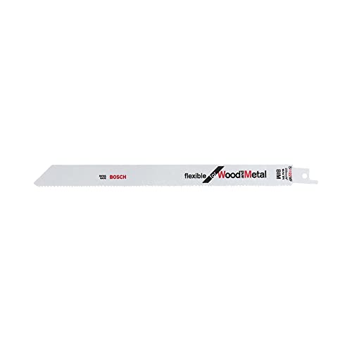 Bosch Accessories Bosch Professional 5 Stück Säbelsägeblatt S 1122 VF Flexible for Wood and Metal (Länge 225 mm, Zubehör Säbelsäge) von Bosch Professional