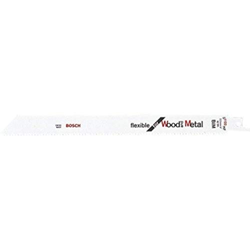 Bosch Professional 5 Stück Säbelsägeblatt S 1122 HF Flexible for Wood and Metal (Länge 225 mm, Zubehör Säbelsäge) von Bosch Professional