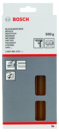 Bosch Professional 500g. Klebesticks Gelb (für Holz, Natürliche Materialien, Schmelzkleber Ø 11 x 200mm, Naturfarb, Zubehör für Klebepistole) Bosch Professional 500g. Klebesticks Gelb (für Holz, Natürliche Materialien, Schmelzkleber Ø 11 x 200mm, Naturfarb, Zubehör für Klebepistole) von Bosch