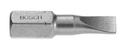 Bosch Professional Bit Extra-Hart für Längsschlitz-Schrauben (S0,8 x 5,5; Länge: 25 mm, 10 Stück) von Bosch Accessories