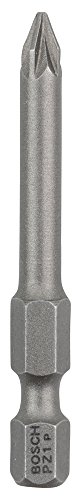 Bosch Professional Bit Extra-Hart für Pozidriv-Kreuzschlitzschrauben (PZ1, Länge: 49 mm, 3 Stück), 2607001575 von Bosch Professional