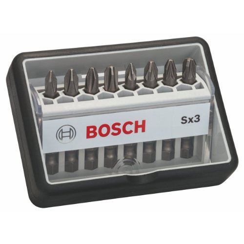 Bosch Professional 8tlg. Schrauberbit-Set Extra Hart für Phillips- und Pozidriv-Kreuzschlitzschrauben von Bosch Accessories
