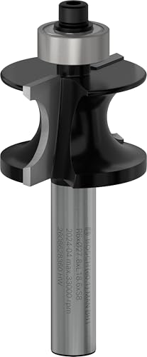 Bosch Accessories Professional 1x Halbstabfräser Standard for Wood (für Holz, Radius 6mm, Arbeitslänge 18.6mm, Ø Schaft 8 mm, Zubehör Fräsen) Bosch Accessories Professional 1x Halbstabfräser Standard for Wood (für Holz, Radius 6mm, Arbeitslänge 18.6mm, Ø Schaft 8 mm, Zubehör Fräsen) von Bosch