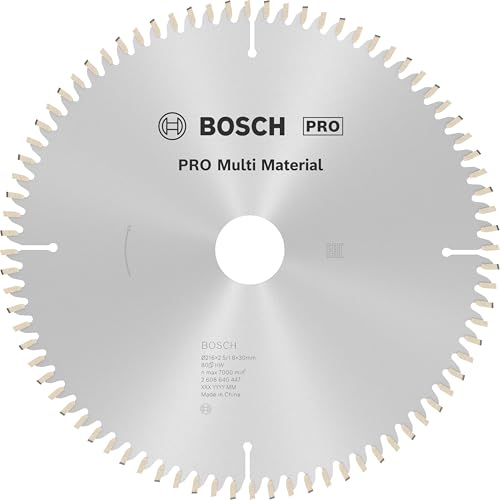 Bosch Accessories Bosch Professional 1x Kreissägeblatt Multi Material (für Multimaterial, Sägeblatt Ø 216 x 30 x 2,5 mm, 80 Zähne, Zubehör Kreissäge) von Bosch Accessories