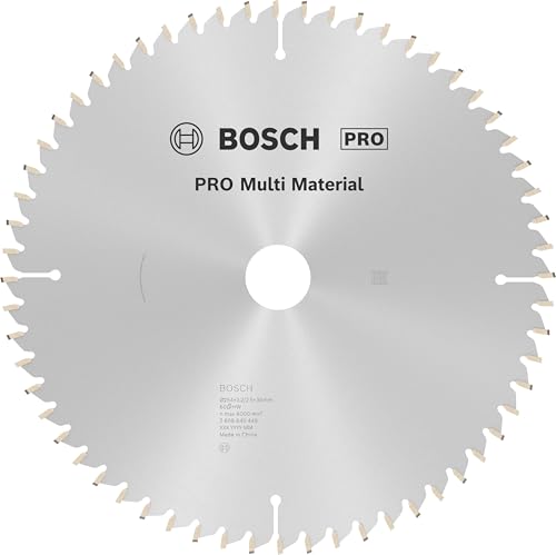 Bosch 1x PRO Multi Material Kreissägeblatt für Kabel-Kapp‑ und Gehrungssägen (für Aluminium, Kunststoff, Ø mm, Professional Zubehör Kapp- und Gehrungskreissäge) von Bosch
