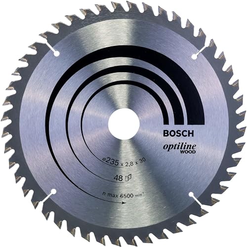 Bosch Accessories Bosch Professional 1x Kreissägeblatt Optiline Wood (Sägeblatt für Holz, Ø 235 x 30 x 2,8 mm, 48 Zähne, Zubehör Kreissäge) von Bosch Accessories