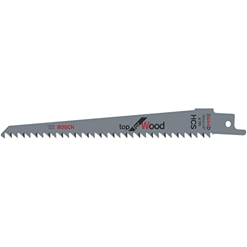 Bosch Accessories Professional 100 Stück Säbelsägeblatt S 644 D Top for Wood (für Holz, 150 x 19 x 1,25 mm, Zubehör Säbelsäge) Bosch Accessories Professional 100 Stück Säbelsägeblatt S 644 D Top for Wood (für Holz, 150 x 19 x 1,25 mm, Zubehör Säbelsäge) von Bosch