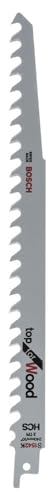 Bosch Professional 2 Stück Säbelsägeblatt S 1542 K Top for Wood (für Holz, 240 x 19 x 1,5 mm, Zubehör Säbelsäge), 240 mm Bosch Professional 2 Stück Säbelsägeblatt S 1542 K Top for Wood (für Holz, 240 x 19 x 1,5 mm, Zubehör Säbelsäge), 240 mm von Bosch