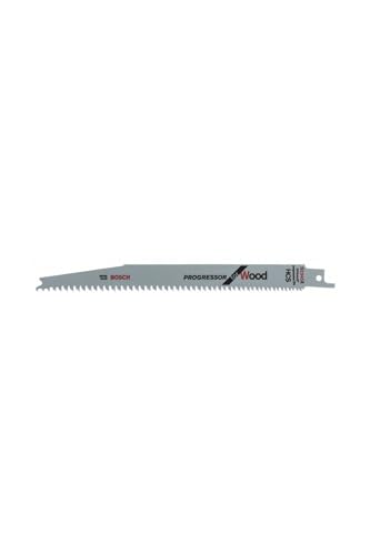 Bosch Professional 100 Stück Säbelsägeblatt S 2345 X Progressor for Wood (für Holz, 200 x 19 x 1,25 mm, Zubehör Säbelsäge) von Bosch Accessories