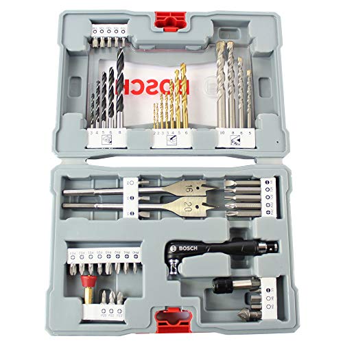 Bosch Accessories Professional 49tlg. Bits und Bohrer Premium X-Line Set (Betonbohrer, Fliesenbohrer, Universalhalter, Tiefenstopp, Bit-Handschraubendreher, im stabilem Koffer, Zubehör Bohrmaschine) Bosch Accessories Professional 49tlg. Bits und Bohrer Premium X-Line Set (Betonbohrer, Fliesenbohrer, Universalhalter, Tiefenstopp, Bit-Handschraubendreher, im stabilem Koffer, Zubehör Bohrmaschine) von Bosch