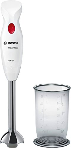 Bosch Stabmixer CleverMixx MSM24100, 400 W, Mixfuß Edelstahl, Mix-/Messbecher, 4 Klingen, weiß von Bosch