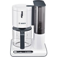 Bosch Haushalt TKA8011 Kaffeemaschine Weiß, Anthrazit Fassungsvermögen Tassen=10 Glaskanne, Warmhal von PCE