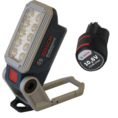 DECI SET Bosch Akku-Lampe GLI DeciLED 10,8V 06014A0000 + Bosch Akku 10,8V 1,5Ah Li-Ion von Bosch