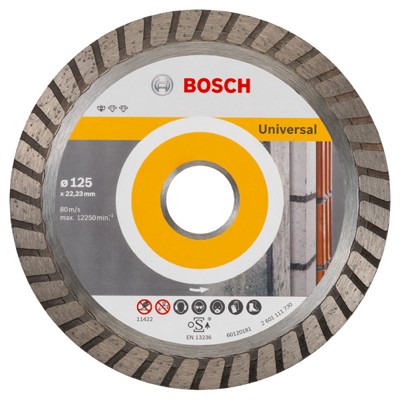 Diamanttrennscheibe Standard for Universal Turbo, 125 x 22,23 x 2 x 10mm von Bosch