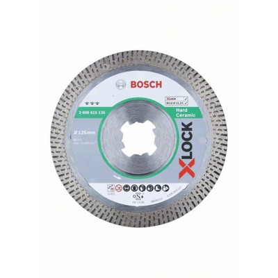 Diamanttrennscheibe X-LOCK Best for Hard Ceramic, 125 x 22,23 x 1,4 x 10mm von Bosch