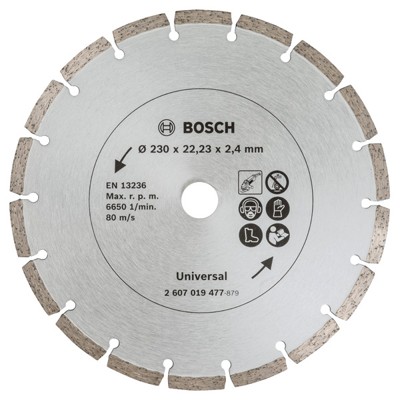 Diamanttrennscheibe für Baumaterial, Durchmesser: 230mm, 2er-Pack (2607019479) von Bosch
