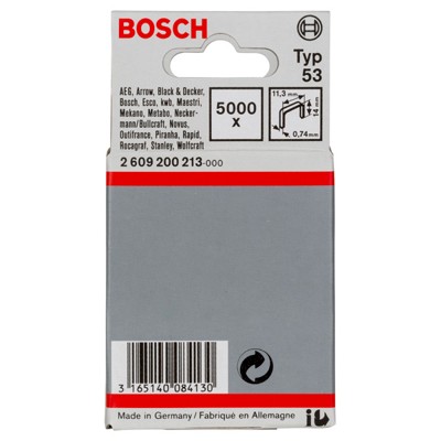 Feindrahtklammer Typ 53 11,4x0,74x14mm 5.000er-Pack (2609200213) von Bosch
