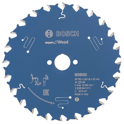 HW Kreissägeblatt Expert for Wood ø150x20x2,6 24T (2608644011) von Bosch