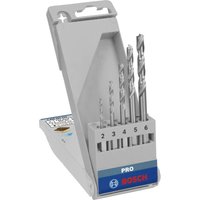 Bosch - Accessories 2608595525 Holz-Spiralbohrer-Set 5teilig 2 mm, 3 mm, 4 mm, 5 mm, 6 mm 1/4' (6.3 m von Bosch