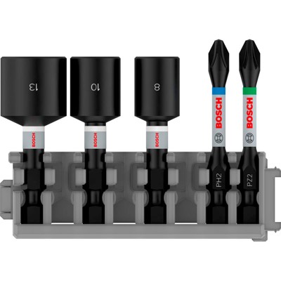 Impact Control Schrauberbit- und Steckschlüsselpack, 5-tlg. (2608522350) von Bosch