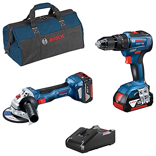 Kit 2 Bosch GSR/GWS/GKS/GSS/GST -Werkzeuge + 3 x Batterie 18V 4.0ah Li -ion - 0615990M4A Kit 2 Bosch GSR/GWS/GKS/GSS/GST -Werkzeuge + 3 x Batterie 18V 4.0ah Li -ion - 0615990M4A von Bosch