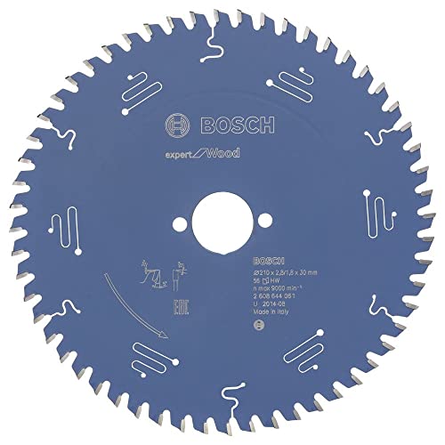 Bosch Professional 1x Kreissägeblatt Expert for Wood (Holz, Sägeblatt Ø 210 x 30 x 2,4 mm, 56 Zähne, Zubehör Kreissäge) von Bosch Accessories