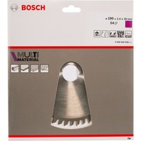 Kreissägeblatt Multi Material, 190 x 30 x 2,4 mm, 54 - Bosch von Bosch