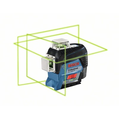 Linienlaser GLL 3-80 CG, mit 1 x 2.0 Ah Li-Ion Akku, Halterung BM 1, L-BOXX von Bosch