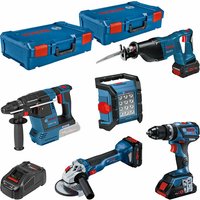 Bosch - Maschinen-Set 18V, 5 Werkzeuge + 3x ProCore Akkus + Lader + 2x XL-Box von Bosch