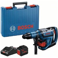 Bosch Akku-Bohrhammer biturbo gbh 18V-45 c, SDS-max, incl. 2x Akku ProCORE 12 Ah, Schnellladegerät, Zubehör, Handwerkerkoffer von Lenco