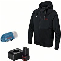 Beheizbare Sweatjacke / Heizjacke ghh 12+18V xa (Full Version) incl. Akku, Gr. l schwarz - Bosch von Bosch