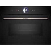 Bosch Serie 8, Einbau-Kompaktbackofen mit Mikrowellenfunktion, 60 x 45 cm, Schwarz, CMG7761B1 von Bosch
