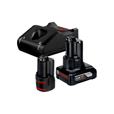 Starter-Set 1 x GBA 12V 2.0Ah + 1 x Akku GBA 12V 4.0Ah + GAL 12V-40 (1600A01NC9) von Bosch