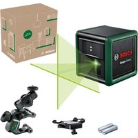 Bosch - Kreuzlinienlaser Quigo Green mit Universalklemme mm 2 (grüner Laser für bessere Sichtbarkeit, Gehäuse aus recyceltem Kunststoff, im von Bosch