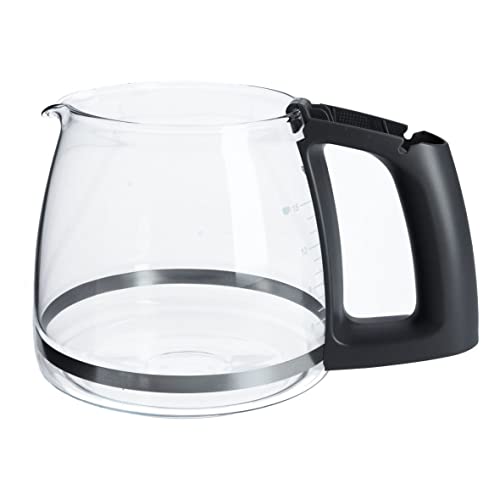 Glaskanne Kaffeekanne Kaffeekrug Ersatzkaffeekanne Ersatzkanne Glas Kunststoff transparent schwarz Bosch 12014695 Filterkaffeemaschine Kaffeemaschine eingesetzt in ComfortLine uvm von BoschGruppe