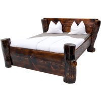 Doppelbett Aus Massivholz I Stämme Balken Letto Matrimoniale Ehebett von BoscoBoschivo