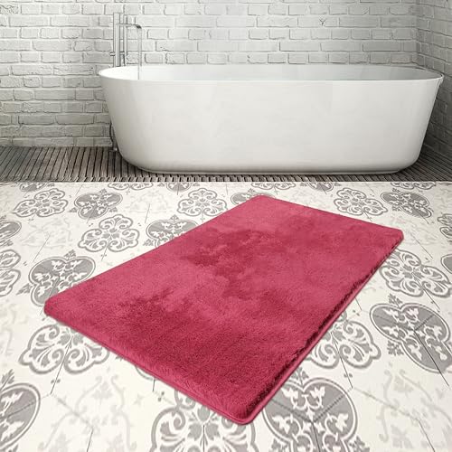 Bosdela Badezimmerteppich Set 80x140 cm Lila (Badezimmerteppiche Fuchsia, 80x140) von Bosdela