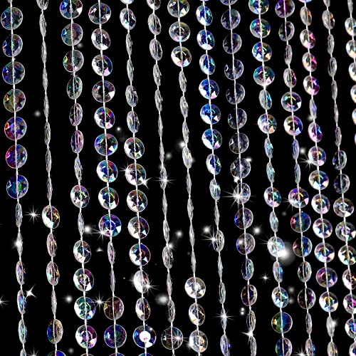 Boshen 2 Paneele Kristallperlenvorhang, 91 x 180 cm, transparente Acrylperlen, Raumteiler, 45 Stränge, Kristall, schillernd, Diamantschliff, Vorhang, Türvorhang für Party-Dekoration Boshen 2 Paneele Kristallperlenvorhang, 91 x 180 cm, transparente Acrylperlen, Raumteiler, 45 Stränge, Kristall, schillernd, Diamantschliff, Vorhang, Türvorhang für Party-Dekoration von Boshen