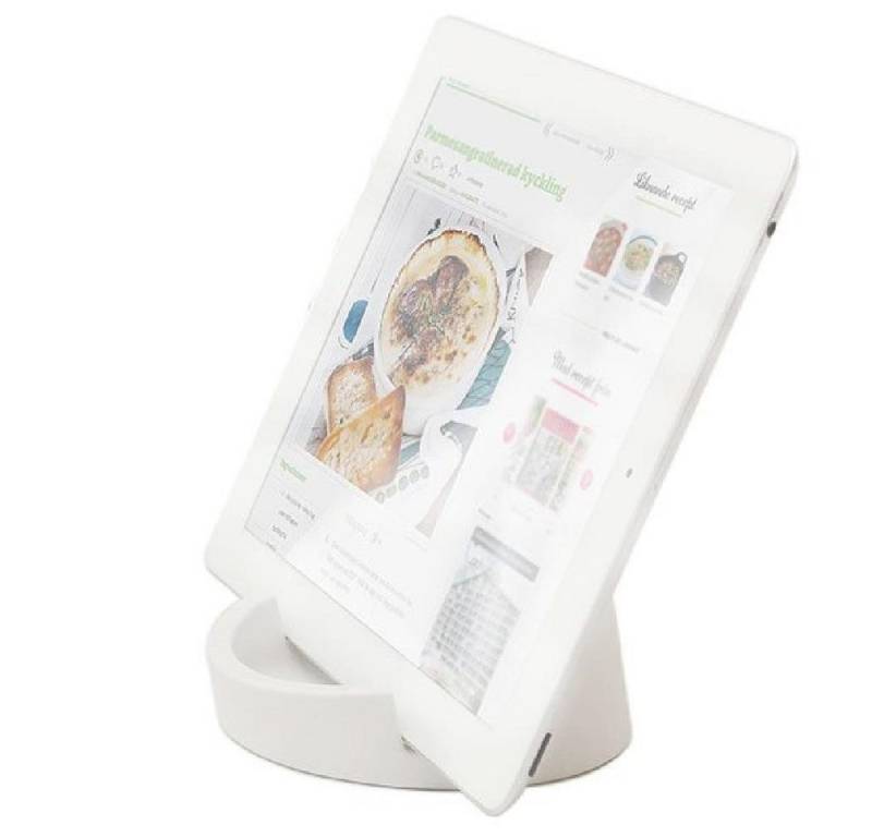 Bosign Buchstütze Tablet-Halter Kitchen Tablet Stand Weiß von Bosign