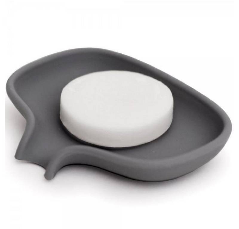 Bosign Reinigungsbürste Seifenablage mit Ablauf Soap Saver Graphite Gray (Small) von Bosign
