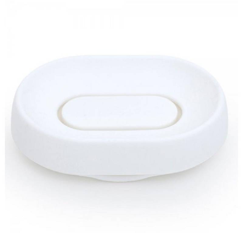 Bosign Reinigungsbürste Seifenablage mit verstecktem Ablauf Flow PLUS White (Oval) von Bosign